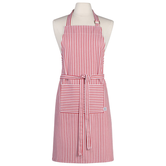 Narrow Red  Stripe Chef's Apron
