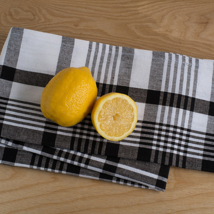 Jumbo Black Dishtowels Set of 3