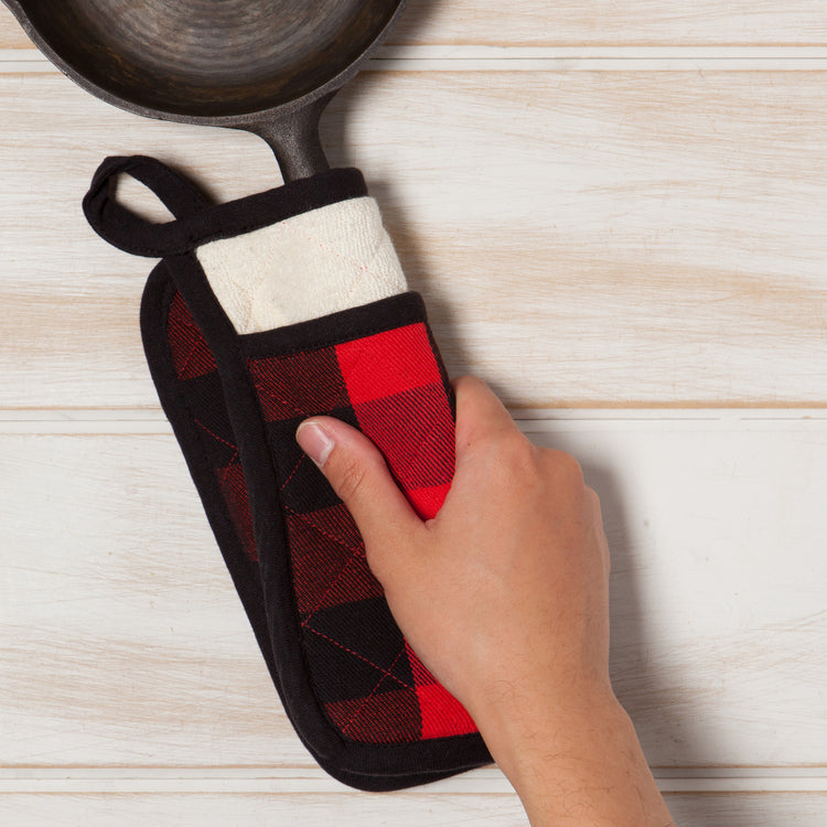 Superior Red Buffalo Check Pocket Potholder