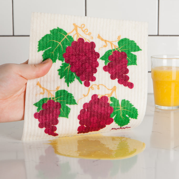 Grapes Swedish Sponge Cloth