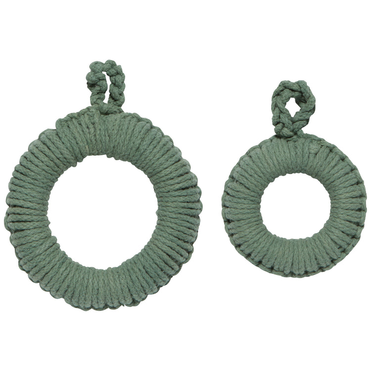 Jade Green Orb Trivets Set of 2