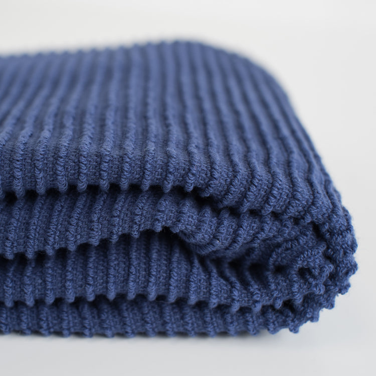Ripple Indigo Dishtowel