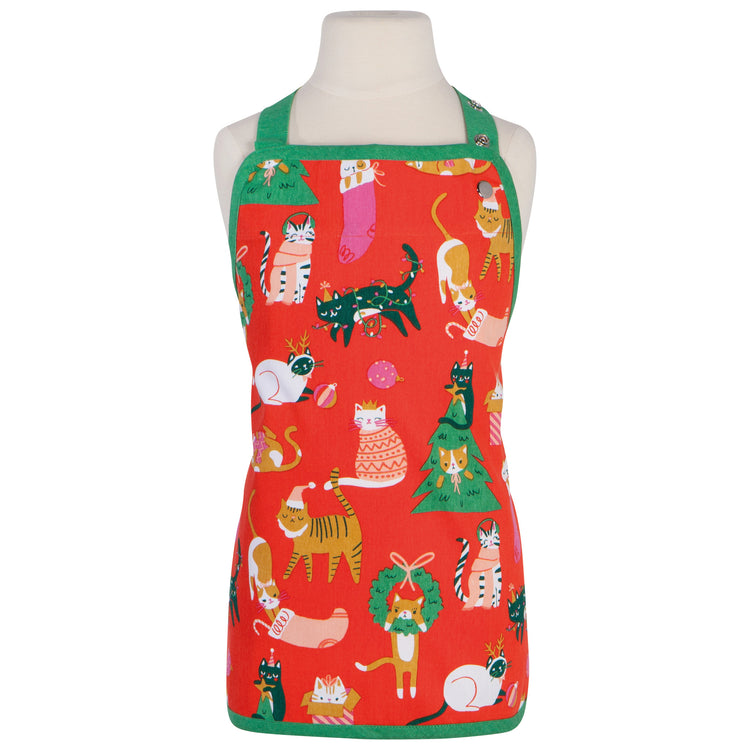 Let it Meow Christmas Kid's Apron