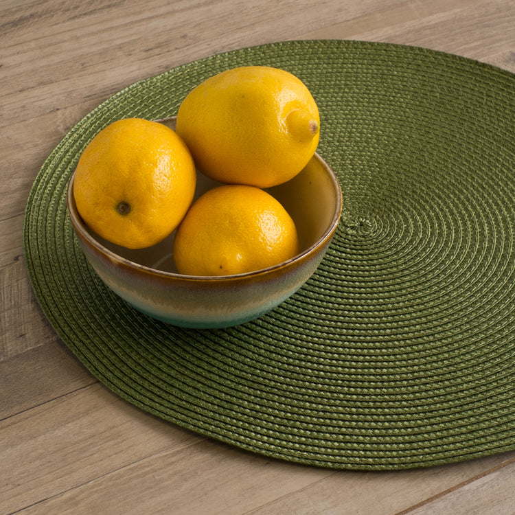Disko Fir Green Round Placemat