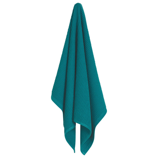 Ripple Peacock Green Dishtowel