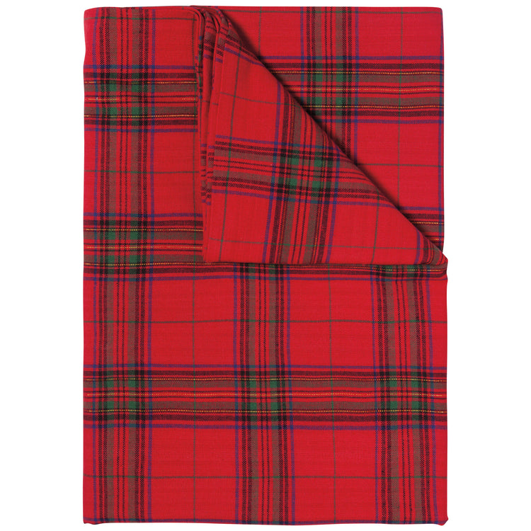 Christmas Plaid Woven Tablecloth 60 X 90 Inches