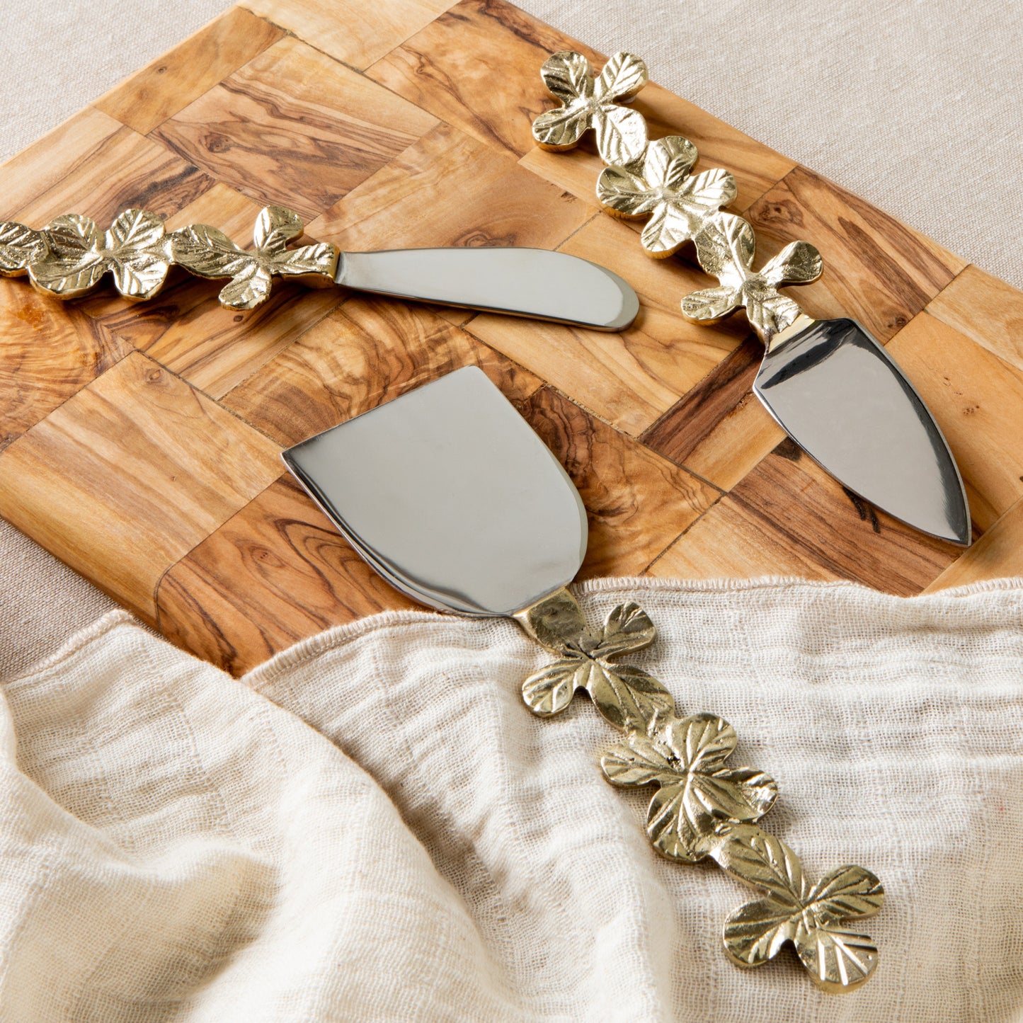 Clover Cheese Knives Set of 3