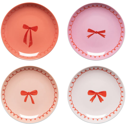 Bowtique Appetizer Plates Set of 4