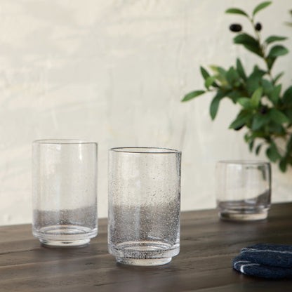 Bubbled Glass 17 oz - Clear