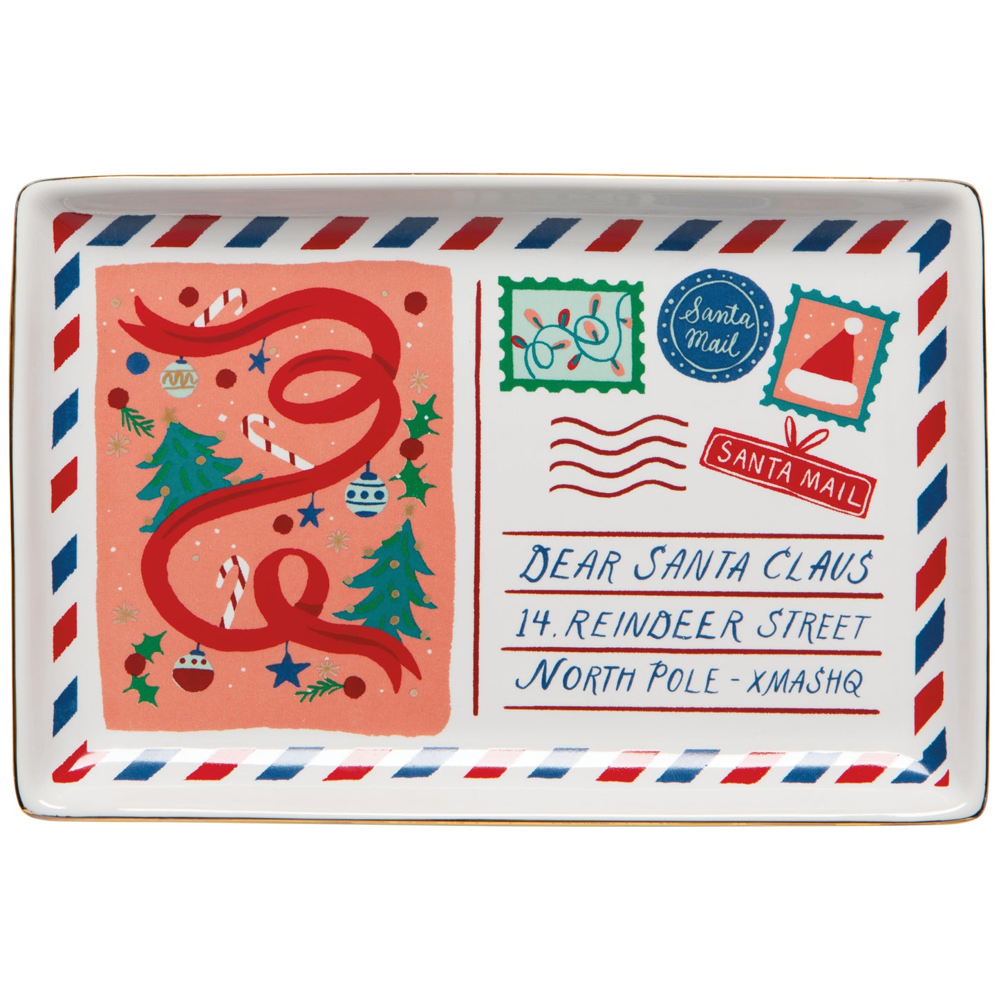 Santa Mail Christmas Dish