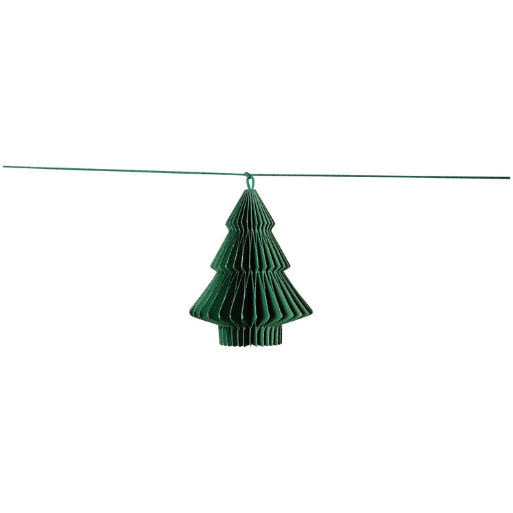 Evergreen Christmas Honeycomb Paper Garland