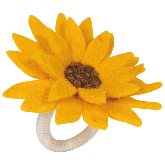 Sunflower Splendor Felt Napkin Ring