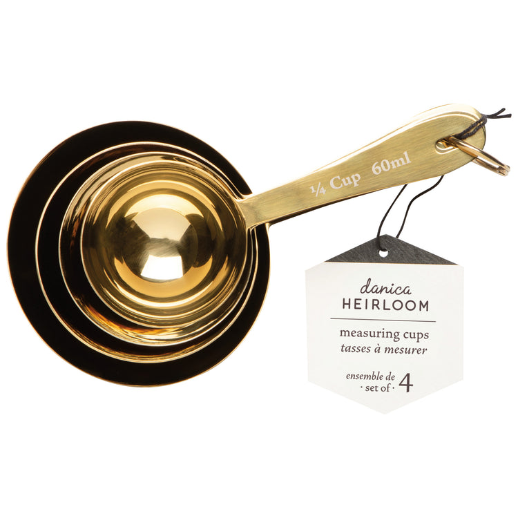 Gold Measuring Cups Set of 4