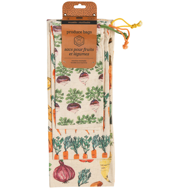 Veggie Stand Reusable Produce Bags Set of 3