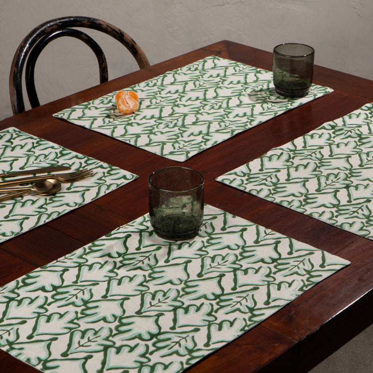 Hedge Block Print Placemats Set of 4