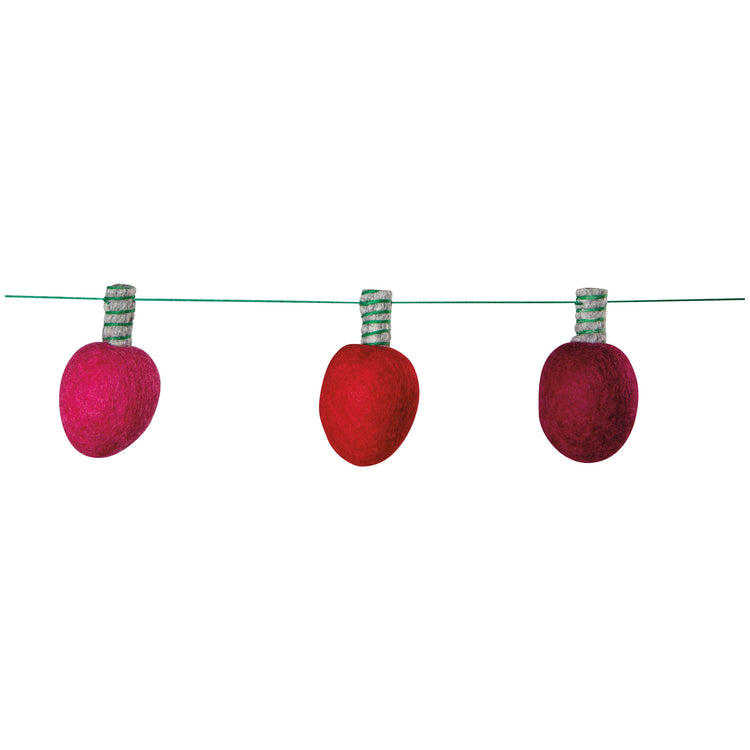 Spirits Bright Christmas Felt Garland