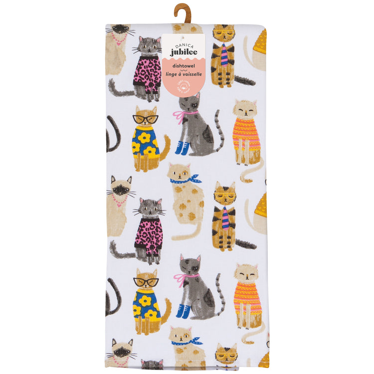 Feline Fine Dishtowel