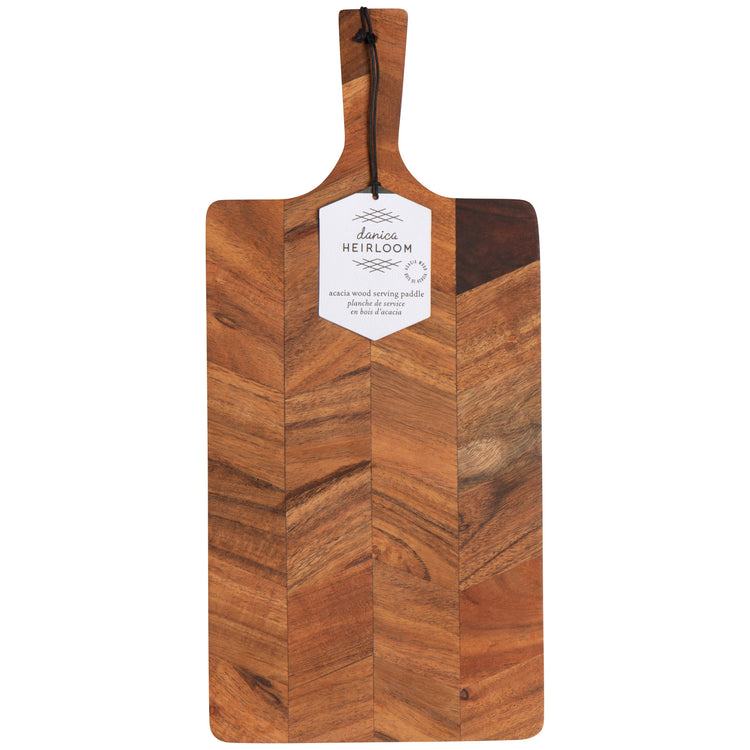Acacia Chevron Serving Board 17 inch
