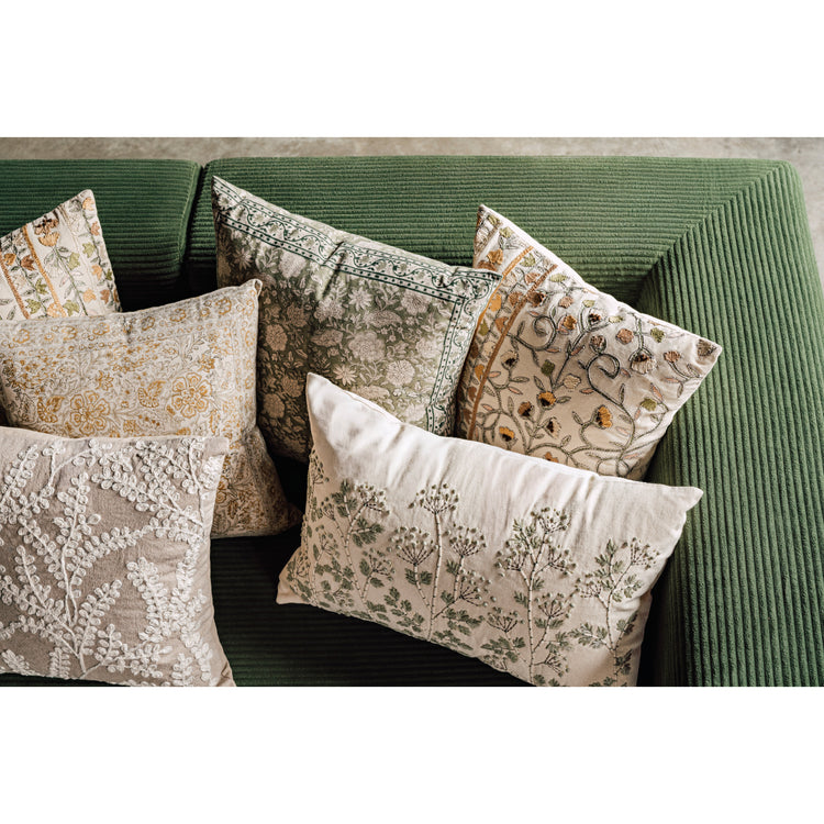 Bloom Embroidered Pillow 18 x 18 inch