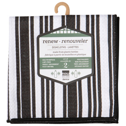 Black Recycled Microfibre Dishcloths Set of 2