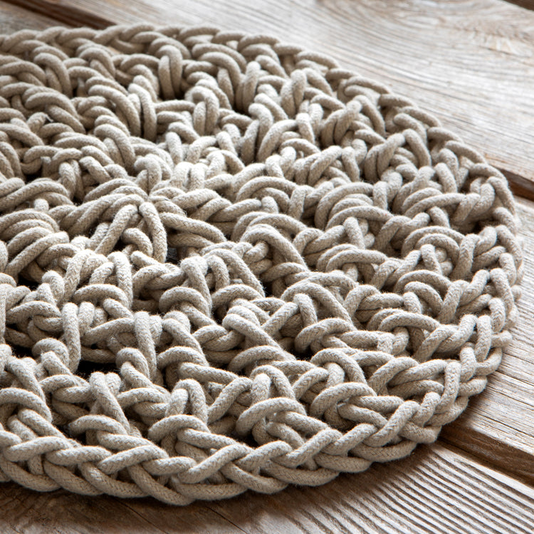 Dove Gray Knotted Trivet