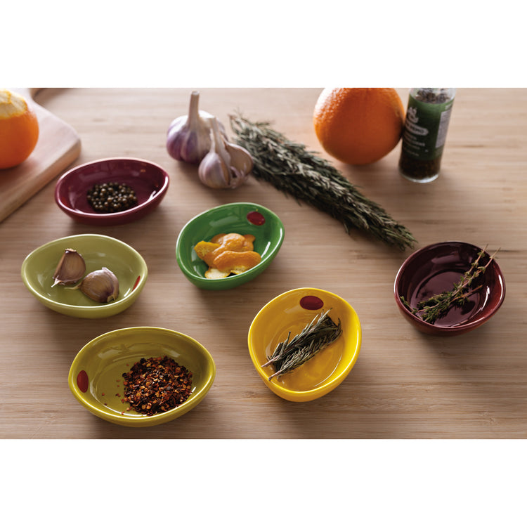 Olives Shaped Pinch Bowls Set of 6