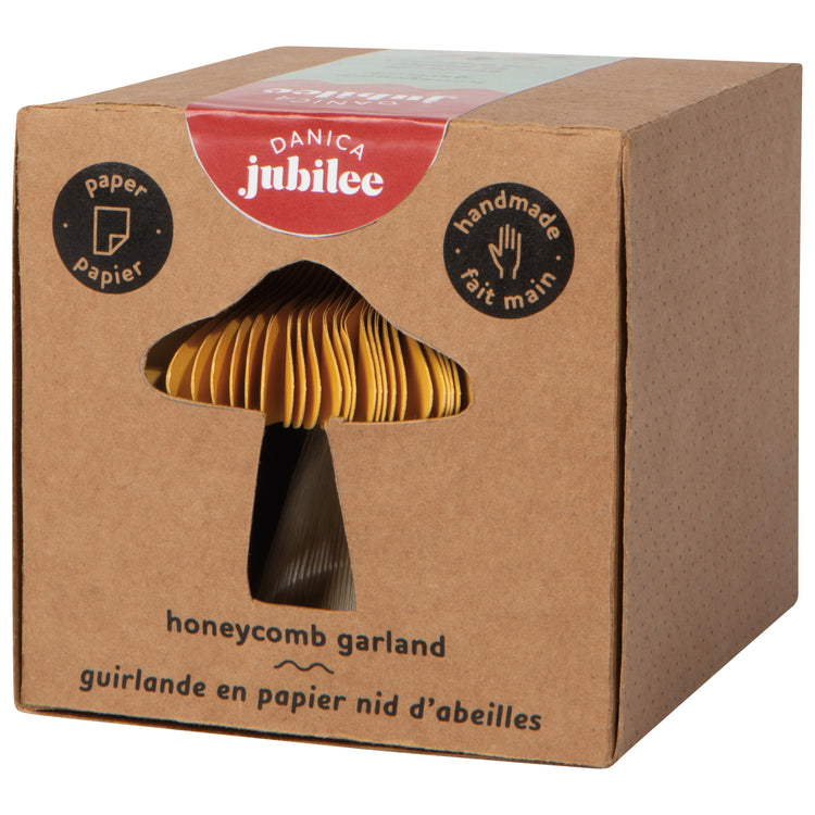 Mushroom Gems Honeycomb Paper Garland