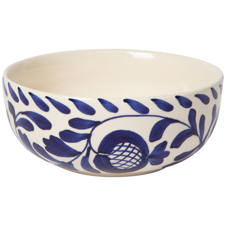 Nila Blue Hand Painted Soup Bowl 6 inch