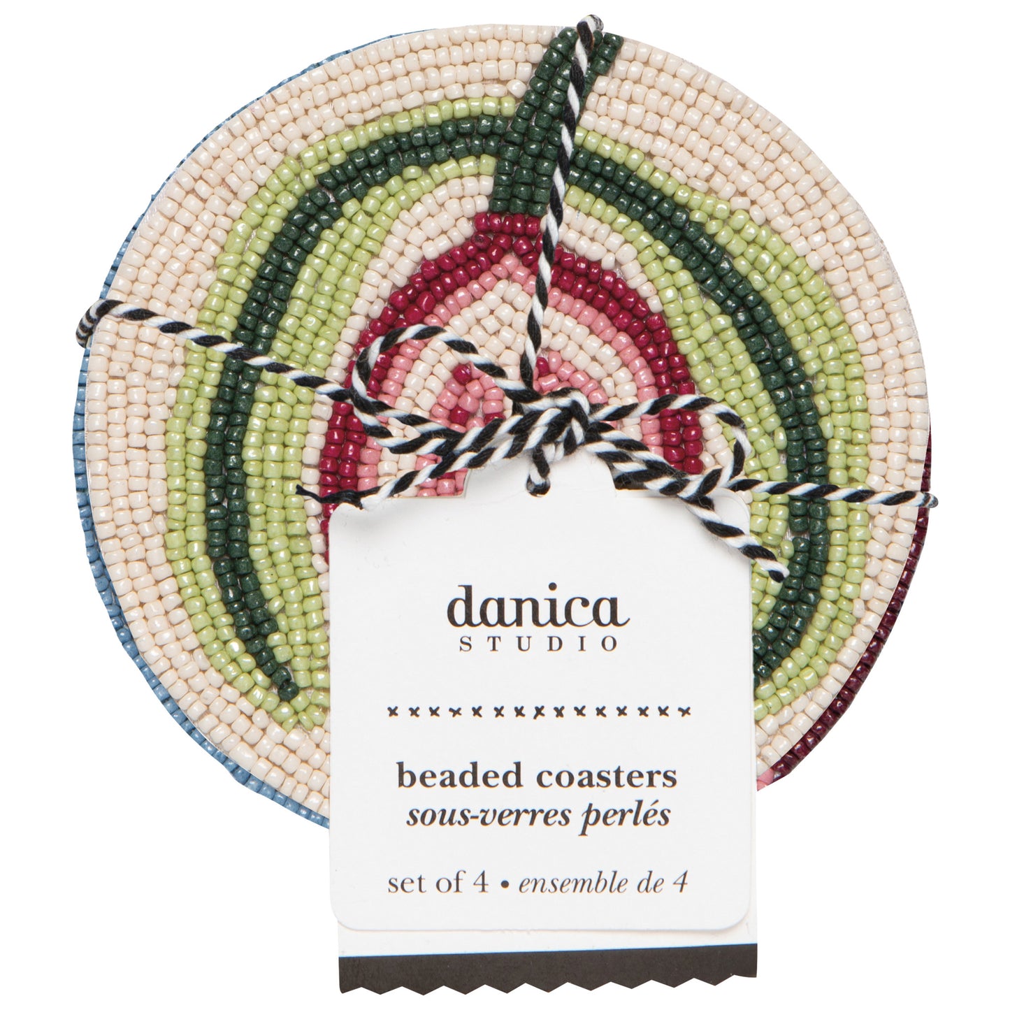 Pome Beaded Coasters Set of 4