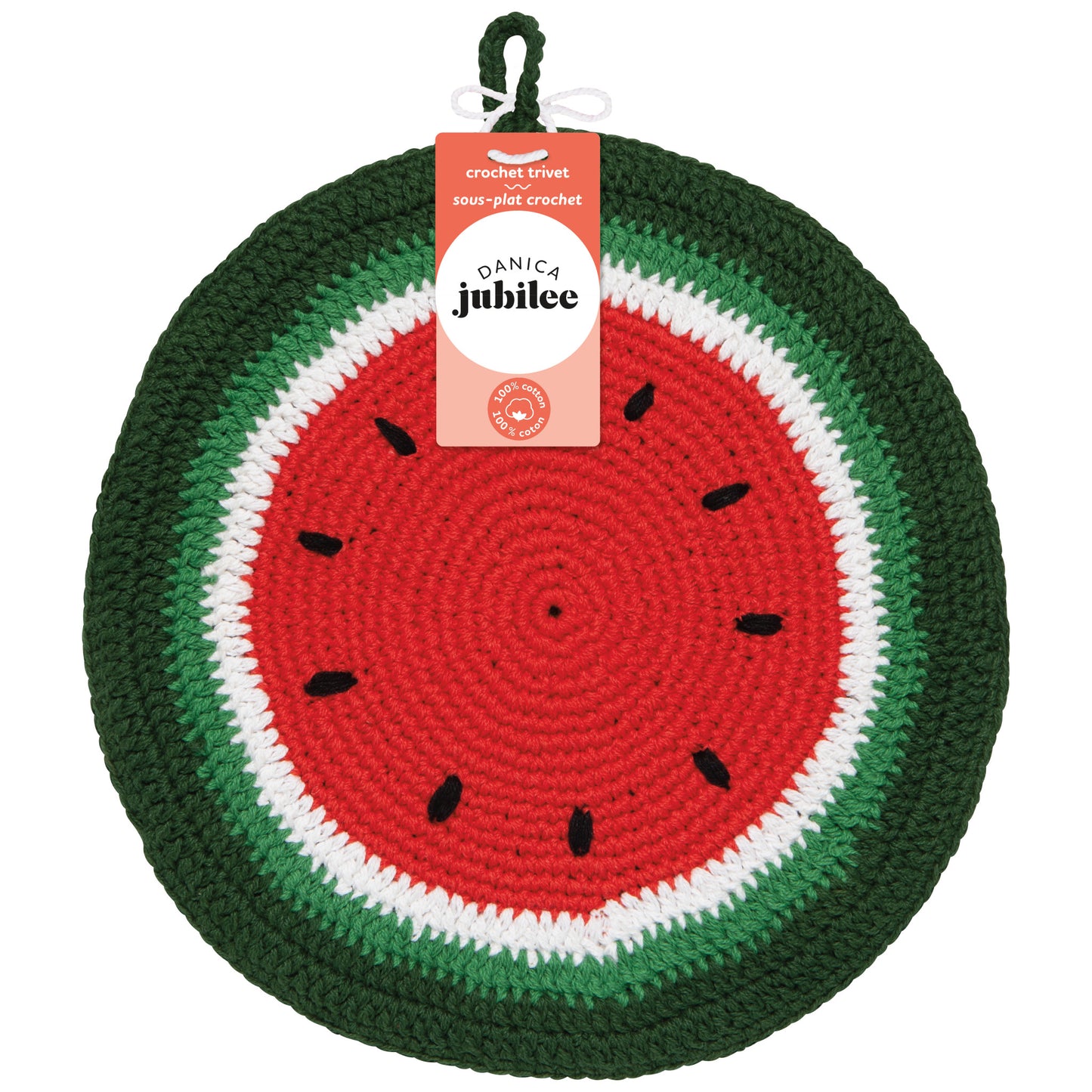 Melon Pop Crochet Trivet