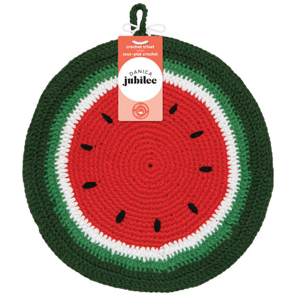 Melon Pop Crochet Trivet