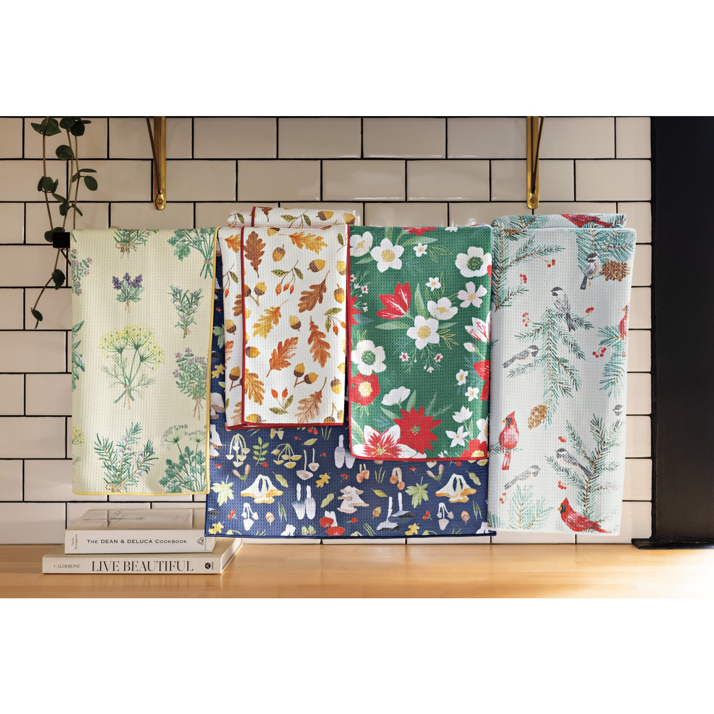 Fresh Herbs Recycled Microfibre Dishtowel