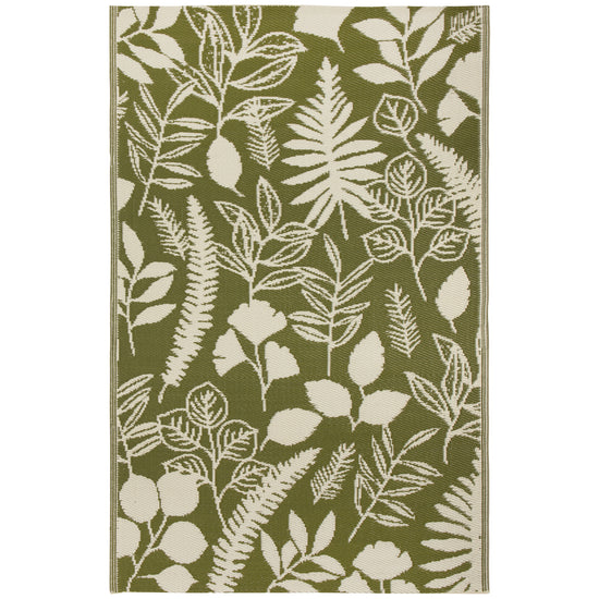 Fern Pattern Rug Fern & Frond Outdoor Rug 4 x 6