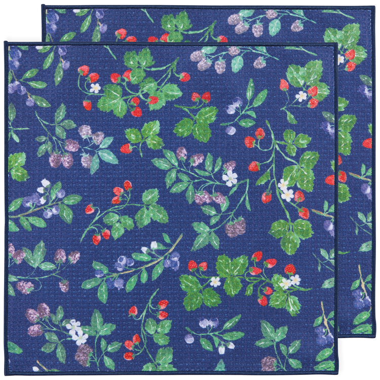 Berry Bramble Recycled Microfibre Dishcloths Set of 2