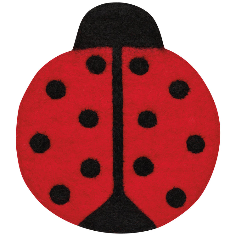 Ladybugs Felt Wool Trivet