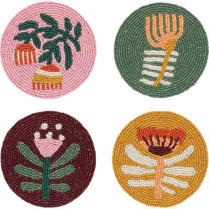Venus Beaded Coasters Set of 4
