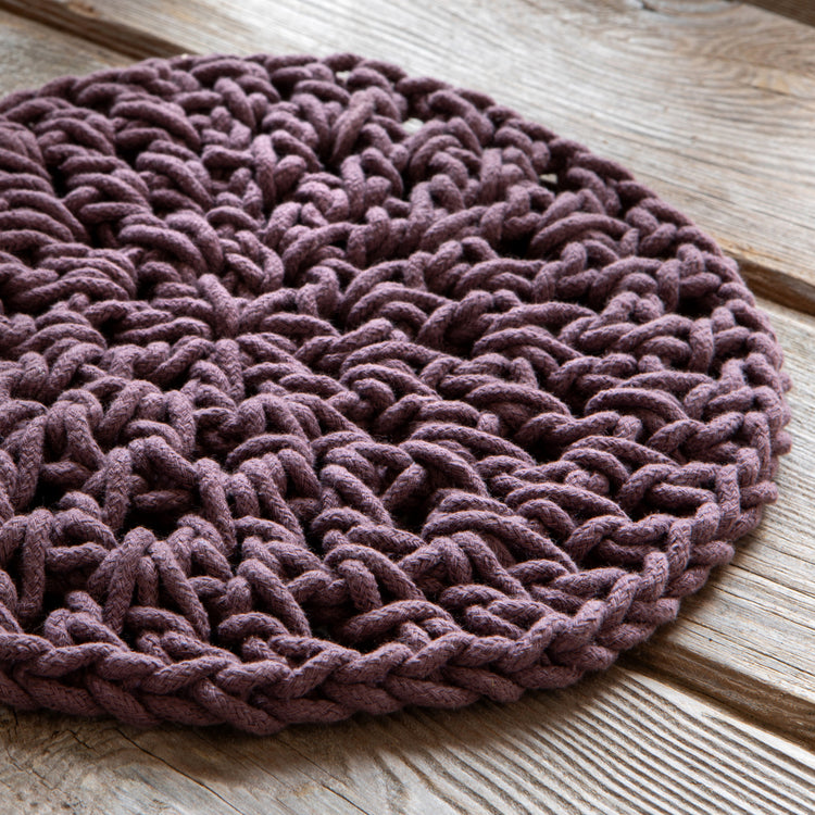 Ash Plum Knotted Trivet