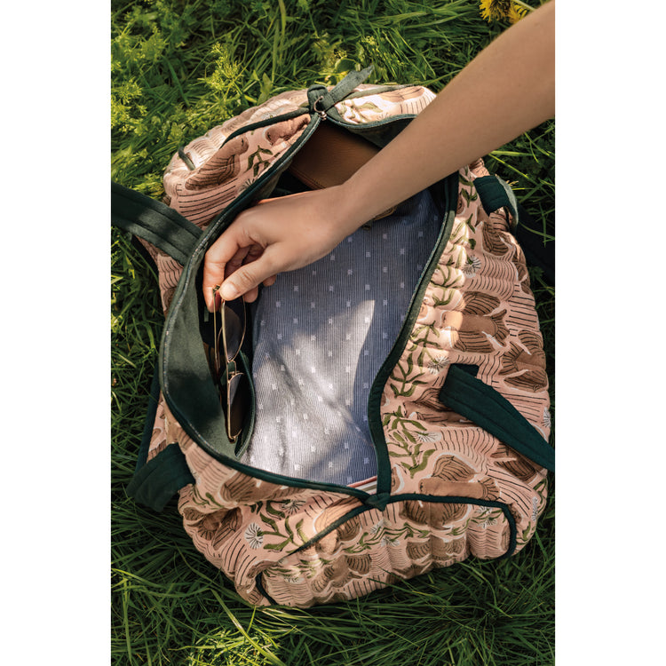 Peregrine Block Print Weekender Bag