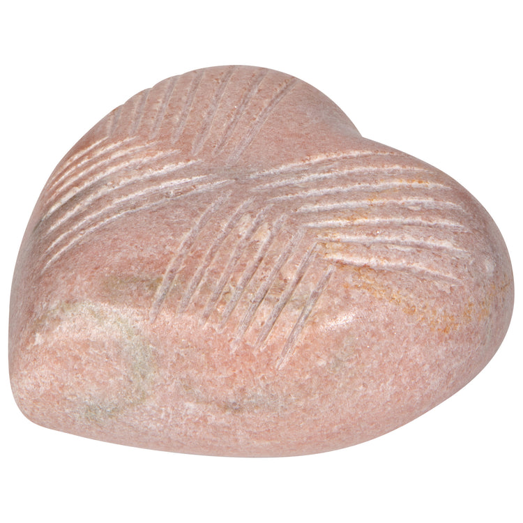 Pink Marble Heart Large