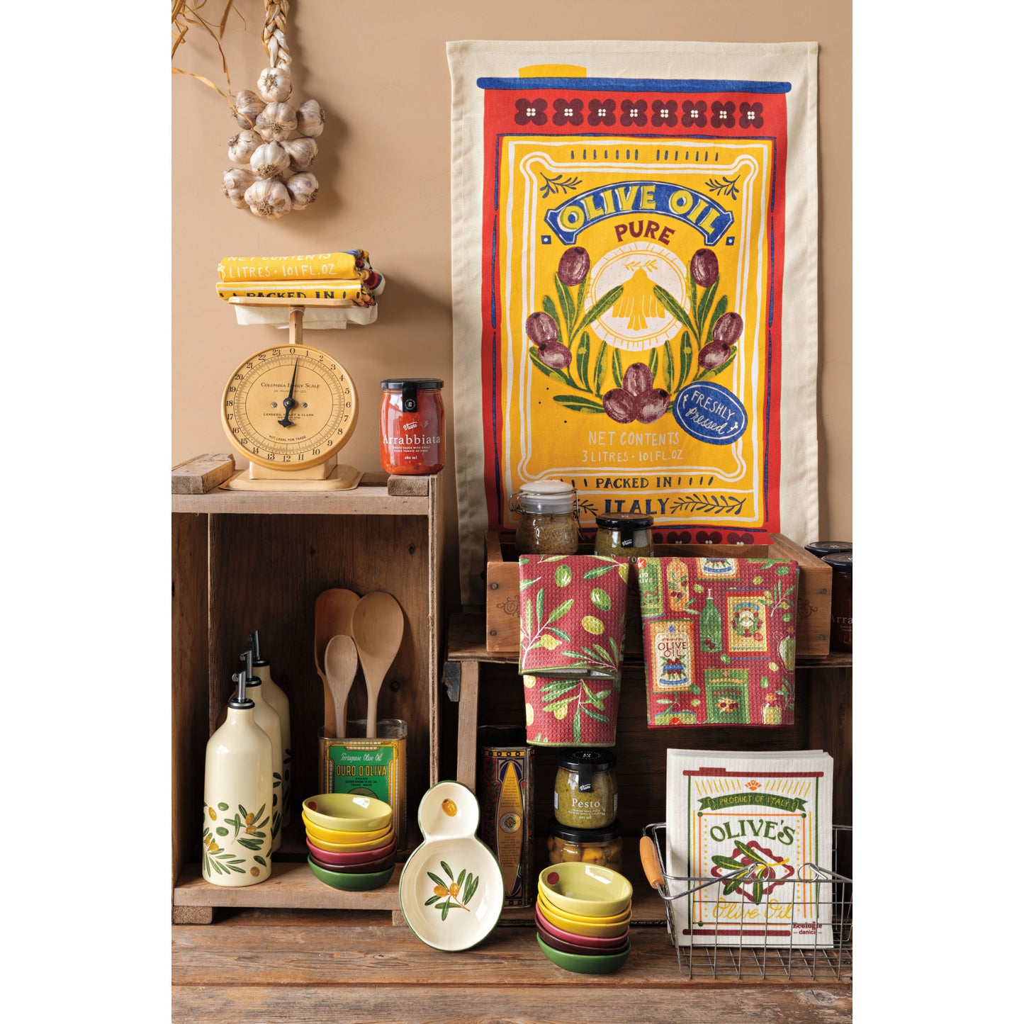 Olive Oil Recycled Microfibre Dishtowel