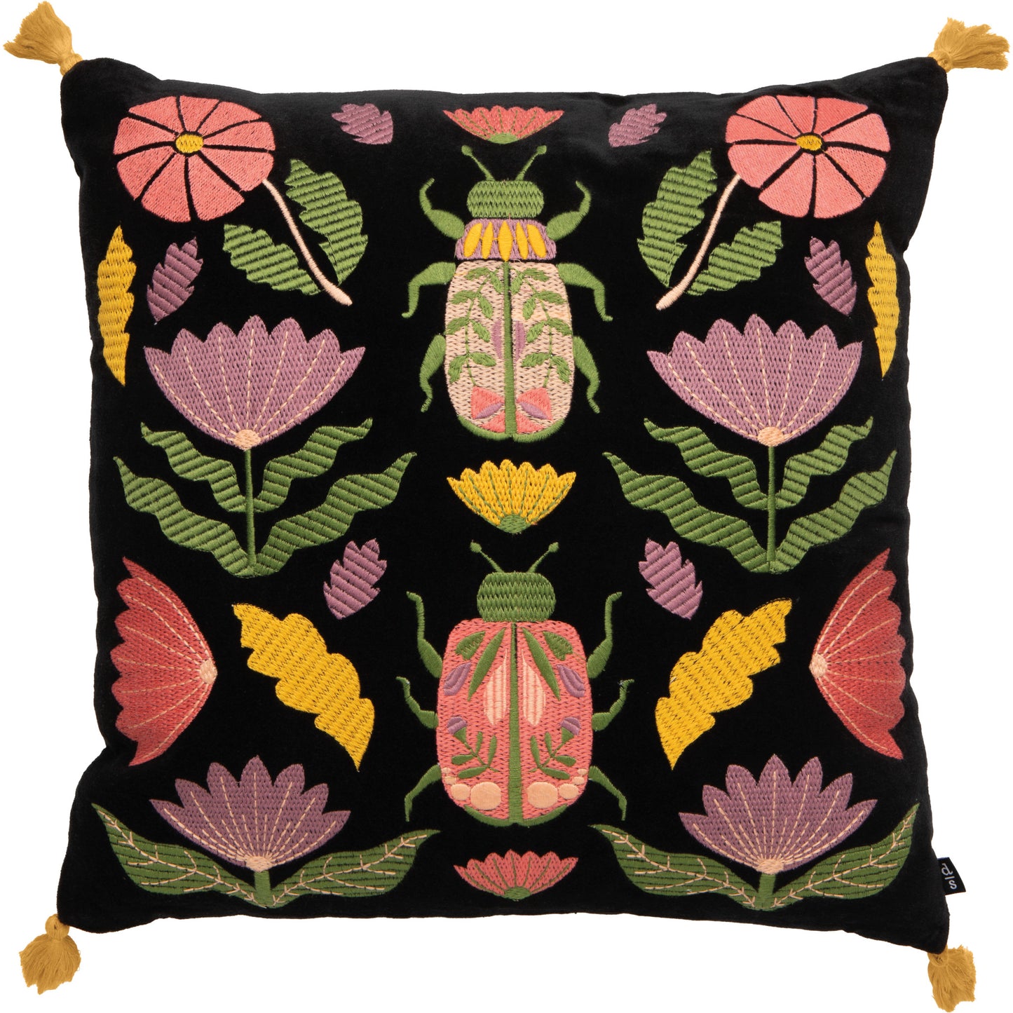 Amulet Embroidered Throw Pillow