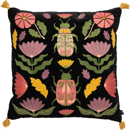 Amulet Embroidered Throw Pillow