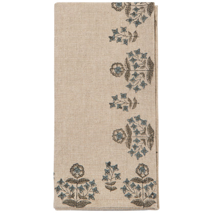 Salvia Block Print Napkins Set of 4