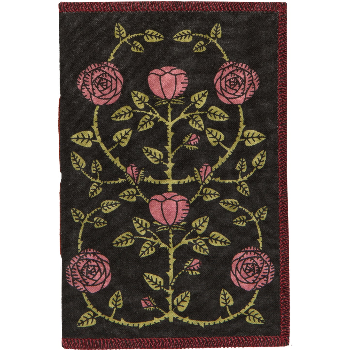 Rose Briar Printed Fabric Cover Notebook