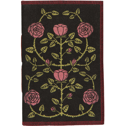 Rose Briar Printed Fabric Cover Notebook