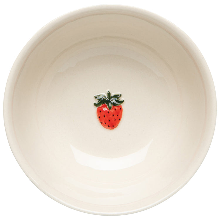 Strawberry Embossed Bowl 4.75 inch