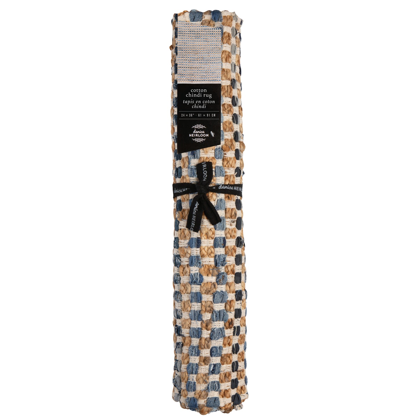 Grid Chindi Rug 2 x 3 ft