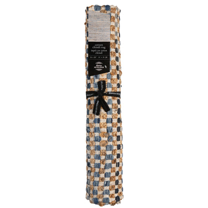 Grid Chindi Rug 2 x 3 ft
