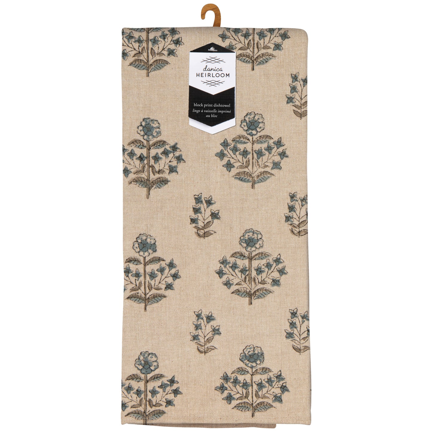 Salvia Block Print Dishtowel