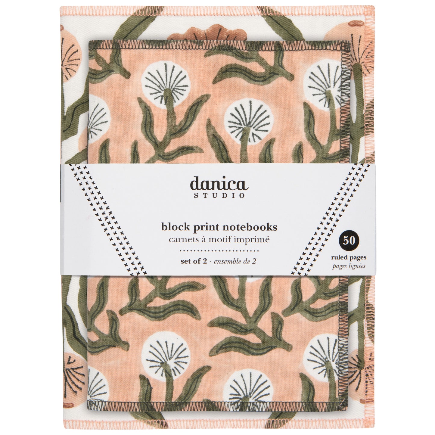 Peregrine Block Print Notebooks Set of 2
